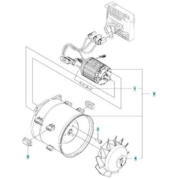 ゼノア バッテリーブロワー BHB250P 部品 ファン ゼノア