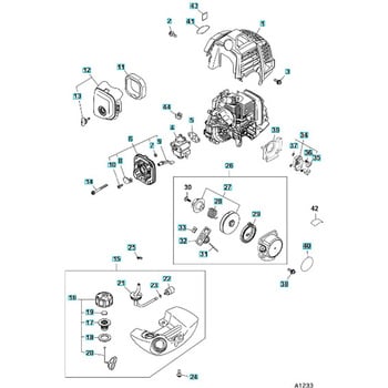 ゼノア エンジンコンビトリマー PHT 部品 Carburetor and fuel supply group ゼノア  バリカン・ヘッジトリマ/せん定用ハサミオプション 【通販モノタロウ】