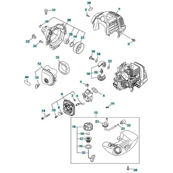 ゼノア エンジン刈払機 TK220L 部品 Covers & fuel tank ゼノア 刈払用品・補修部品 【通販モノタロウ】