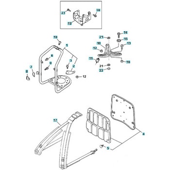 ゼノア エンジン刈払機 TK220L 部品 フレーム ゼノア