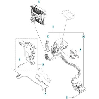 ゼノア バッテリーブロワー BHB250P 部品 電気 ゼノア