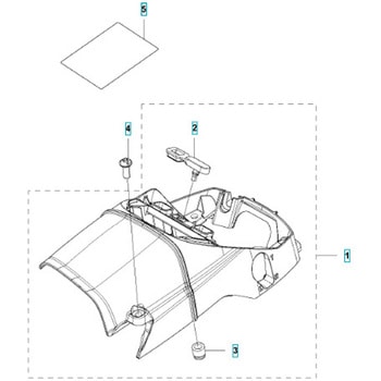 ゼノア エンジンチェーンソー GZ4350 部品 シリンダーカバー ゼノア