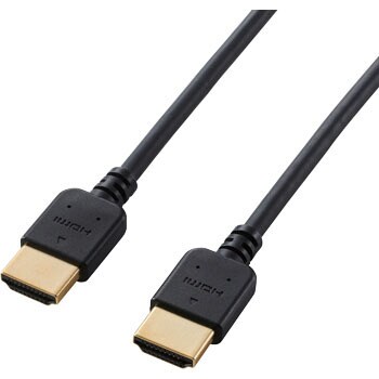 HDMIケーブル 4K対応 やわらか ハイスピード イーサネット対応 RoHS ブラック エレコム HDMI-HDMIケーブル 【通販モノタロウ】