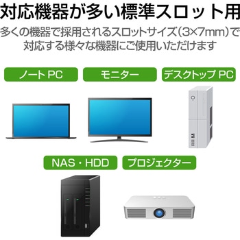 セキュリティワイヤー 4連ダイヤル錠 首振り90度 ヘッド部360度回転 ESL-38 セキュリティケーブル パソコン エレコム