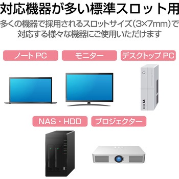 セキュリティワイヤー 南京錠 ダイヤル式 4桁 ESL-39 セキュリティケーブル パソコン エレコム