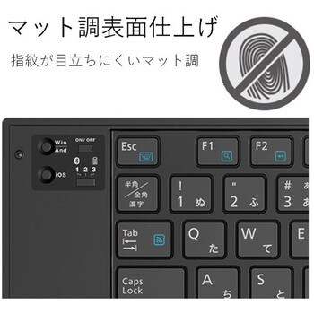 TK-FLP01PBK キーボード ワイヤレス Bluetooth 無線 折りたたみタイプ