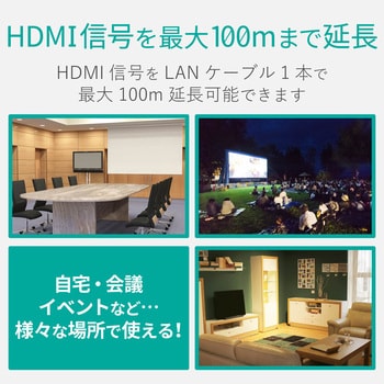 VEX-HD1001S HDMIエクステンダー HDMI RJ45 HDBaseT(R)認証済み 1個