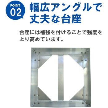 アルミ製スタンド エーステナー台車W型2缶用 エム・あい