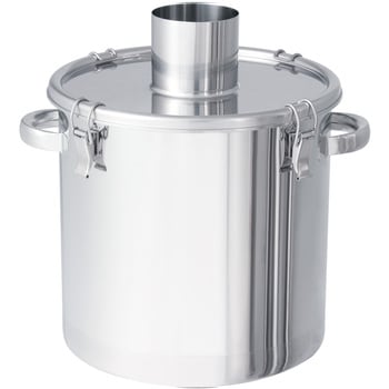 粉体回収ステンレス容器(短管タイプ) 日東金属工業 寸胴鍋/タンク