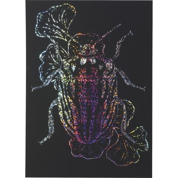 ホログラムスクラッチボード 100×150mm アーテック[学校教材・教育玩具]