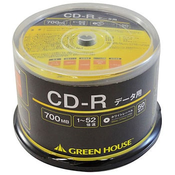 データ用CD-R スピンドル グリーンハウス