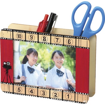 木製小物入れL判 ホワイトシート付 アーテック