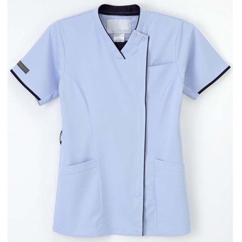 男女兼用ニットシャツ ブルー CX-3157シリーズ - ナガイレーベン