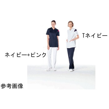 男女兼用スクラブ ネイビー+ピンク RF-5472シリーズ ナガイレーベン