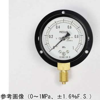 普通形圧力計(Φ60)立形B枠 耐振用 AA10-221シリーズ 長野計器