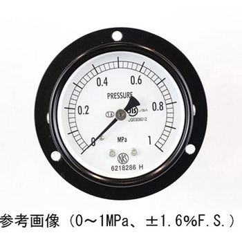 普通形圧力計(Φ60)埋込形D枠(取付穴) AA15-221シリーズ 長野計器
