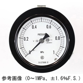 普通形圧力計(Φ75)埋込形D枠(取付金具)耐振用 AC15-131シリーズ 長野計器