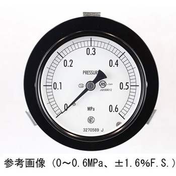 普通形圧力計(Φ75)埋込形D枠(取付金具) AC15-133シリーズ 長野計器
