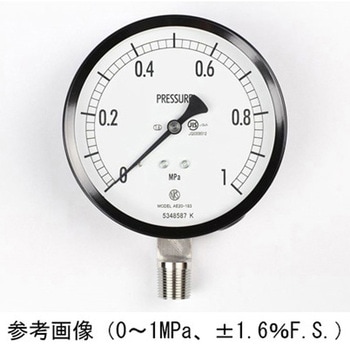 普通形圧力計(Φ100)立形A枠 AE20-183シリーズ 長野計器