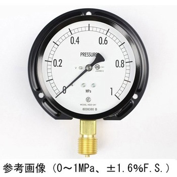 普通形圧力計(Φ100)立形B枠 耐振用 AE20-241シリーズ 長野計器