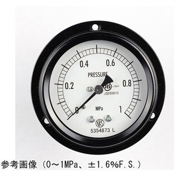 密閉型圧力計(60Φ)埋込形D枠(取付穴) BA15-221シリーズ 長野計器