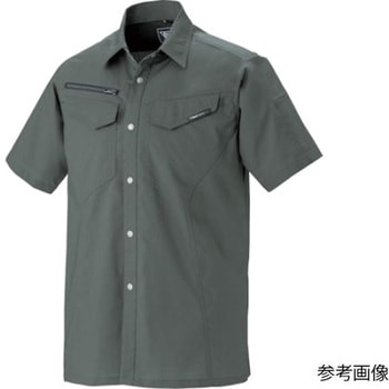 半袖シャツ チャコールグレー 1692-25シリーズ ジーベック