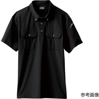 半袖ポロシャツ 黒 6080-90シリーズ ジーベック