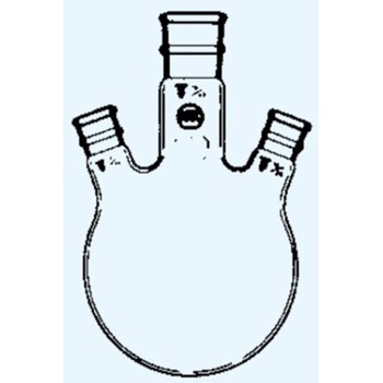 三頭フラスコ 頭部15 側部10 4030シリーズ 日本理化学器械(NRK)