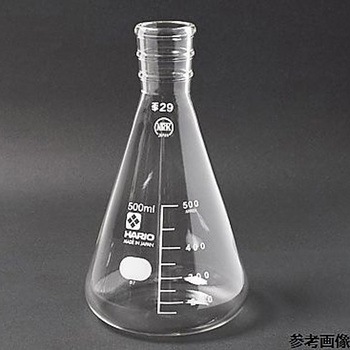 三角フラスコ 白 015シリーズ - 日本理化学器械(NRK)