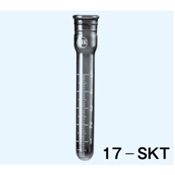 試験管 丸底 最小目盛0.1mL 5mL 17シリーズ 日本理化学器械(NRK)