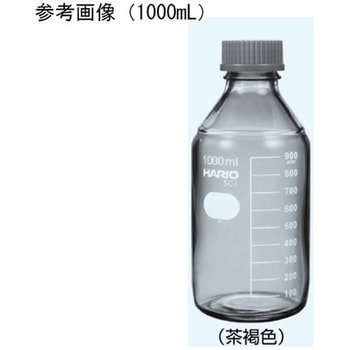 耐熱ねじ口びん(茶褐色)茶 667シリーズ 日本理化学器械(NRK)