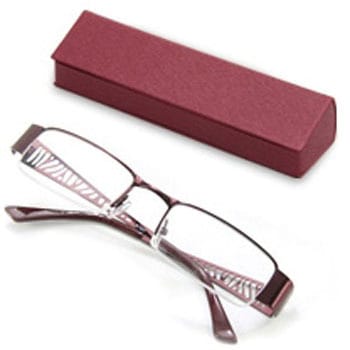 老眼鏡 レッド 眼鏡ケース付き SG-04RDシリーズ I.L.K(池田レンズ工業)