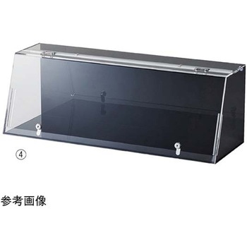 鍵付きショーケース 白色LED照明付き 61-756-86シリーズ アズワン