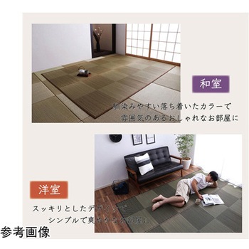 ラグ 国産 い草 消臭 抗菌防臭 滑り止め 防炎 市松 イケヒコ・コーポレーション