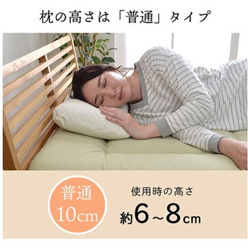 ピロー 低反発もっちり枕 チップウレタン ひばパイプ 抗菌防臭 日本製 高さ普通 イケヒコ・コーポレーション