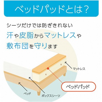 寝具 オールシーズン 快適睡眠 ベッドパッド 抗菌消臭 洗濯機OK イケヒコ・コーポレーション