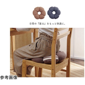 クッション 穴あき 円座 花 もっちり 低反発 ウレタン オフィス ドライブ 約40cm丸 イケヒコ・コーポレーション