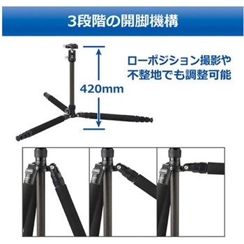 Velbon(ベルボン)トラベルカーボン三脚 カルマーニュ CM-Nシリーズ ハクバ写真産業