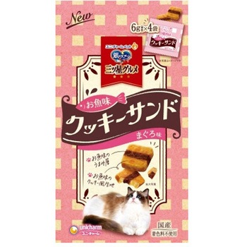 銀のスプーン 三ツ星グルメ おやつ お魚味クッキーサンド 24g ユニ・チャーム