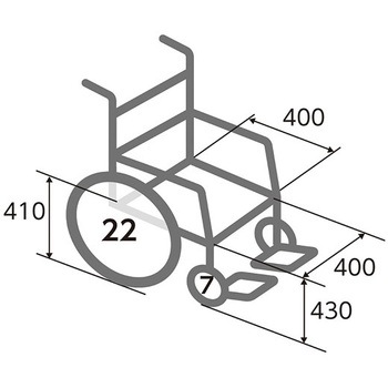車椅子(アルミ製) カワムラサイクル