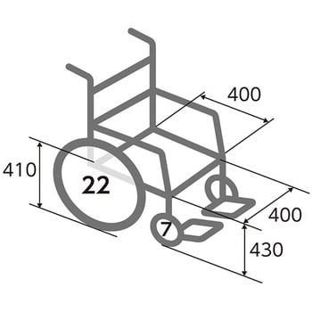 カワムラサイクル自走式車椅子 168180020Z アルミ製自走介助兼用 