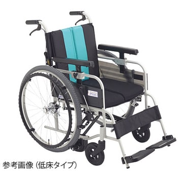 ノンバックブレーキ車椅子(アルミ製) ミキ 本体 車イス 【通販モノタロウ】