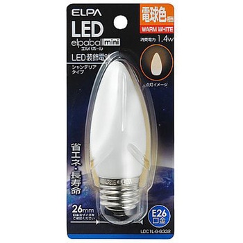 LEDシャンデリア電球(電球色) EA758XAシリーズ エスコ