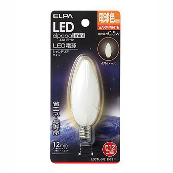 LEDシャンデリア電球(電球色) EA758XAシリーズ エスコ