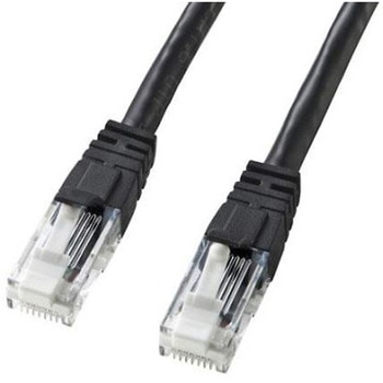 LANケーブル(CAT6/つめ折れ防止/ブラック) EA764BBシリーズ エスコ