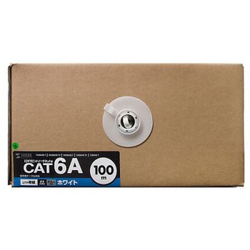 LANケーブル(CAT6A/UTP/白/難燃性) EA764BBシリーズ エスコ