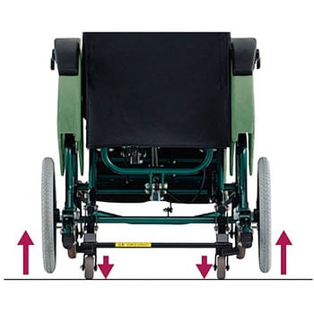 松永製作所 ティルト リクライニング車椅子 車いす 車イス用レインコート付き