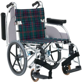 松永 折りたたみ車椅子 背折れ車いす 介助用 アルミ製 介護 - 車椅子