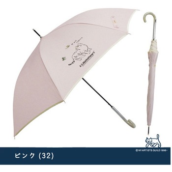 A.S.Manhattaner's ワンポイント猫長傘 60cm 10003304シリーズ 丸十コーポレーション