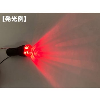 ブザー内蔵LED表示灯 赤 AD16-22SM-Rシリーズ アズワン